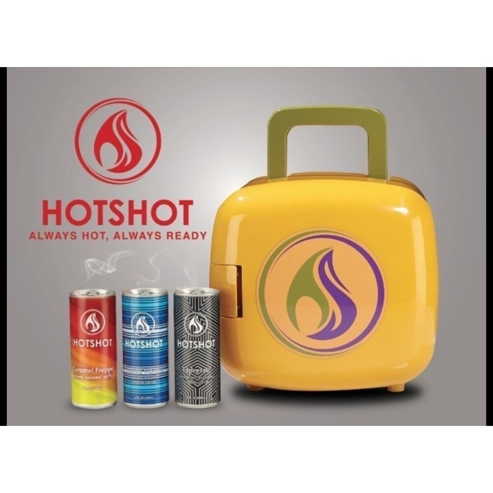 Hotshot 120V Portable Heating Hot Box HB-10 Yellow Warmer Cans Coffee